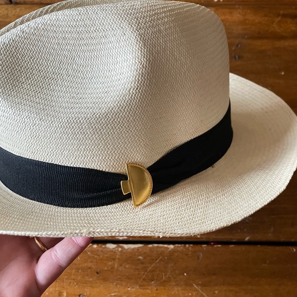 Artesanias derby Fedora Hat size 6 made in Colombia paja toquilla - Picture 2 of 8